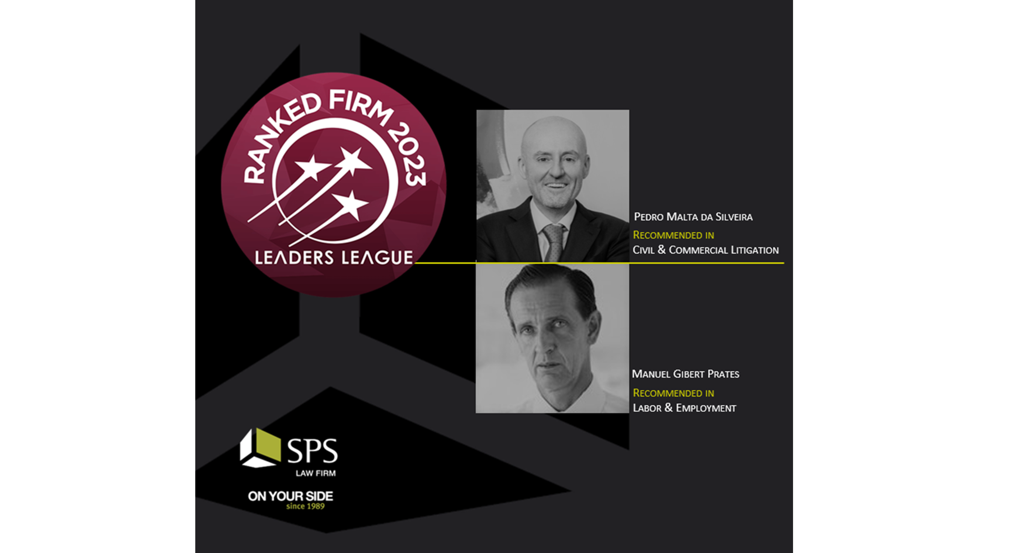 Featured image for “SPS is Recommended by Leaders League 2023 – Litigation and Labor”